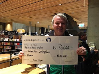 Får 76.000 kroner i gave